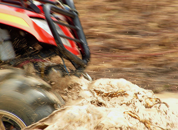 ATV in the mud